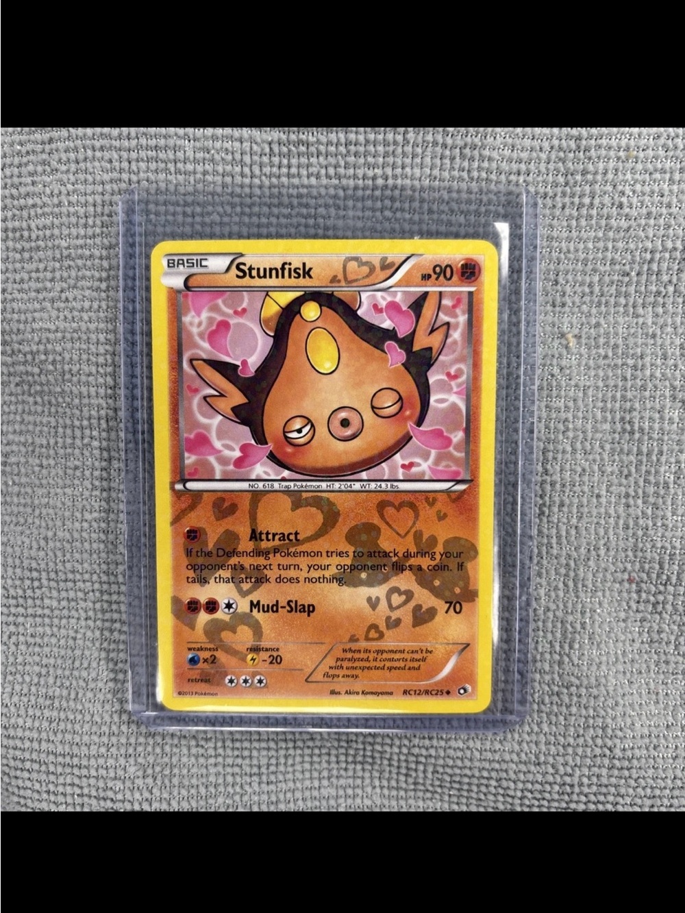 Stunfisk 2013 Pokémon TCG Legendary Treasures Radiant Full Art Holo RC12/RC25